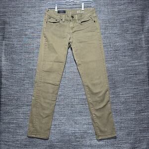 J. Crew Jeans Women's Size 27 (29x27) Khaki Brown Tan Ankle Toothpick 62443